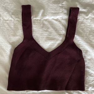 Wilfred crop knit tank size M